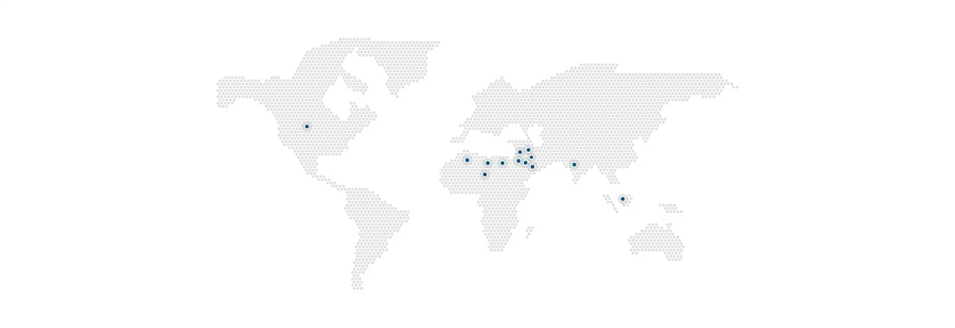 Gladiator Energy — global presence map
